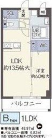 リアンカーサ長柄の物件間取画像